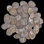 Набор из 64-х сер  проволочных монет
