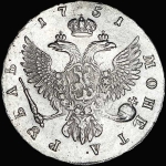Рубль 1751 года, ММД