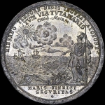 Медаль 1704 года “Построение Кроншлота“