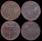 Набор из 11-ти медных монет (Павел I)