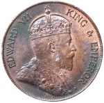 1 цент 1903 (Гонконг) (в слабе)
