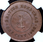 1 цент 1906 (Британский Гондурас) (в слабе)
