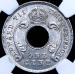 1 цент 1907 (Британская Восточная Африка) (в слабе)