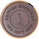 1 цент 1909 (Британский Гондурас)