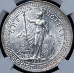 1 доллар 1909 "Торговый доллар" (Великобритания) (в слабе) B