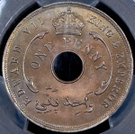 1 пенни 1907 (Британская Западная Африка) (в слабе)