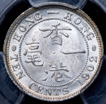 10 центов 1902 (Гонконг) (в слабе)