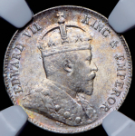 10 центов 1904 (Гонконг) (в слабе)