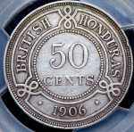 50 центов 1906 (Британский Гондурас) (в слабе)