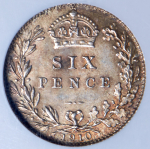 6 пенсов 1910 (Великобритания) (в слабе)