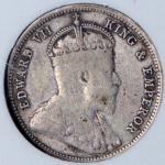 Набор из 2-х монет 10  50 центов 1909 (Британская Восточная Африка) (в слабах)