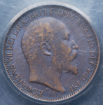 Набор из 4-х монет 1905-1909 (Великобритания) (в слабах)