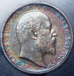 Набор из 4-х монет 1905-1910 (Великобритания) (в слабах)