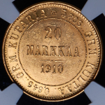 20 марок 1910 (Финляндия) (в слабе) L