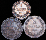 Набор из 12-ти сер. монет (Финляндия)