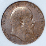 1 пенни 1905 (Великобритания) (в слабе)