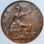 1 пенни 1905 (Великобритания) (в слабе)