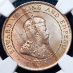 1 пенни 1905 (Ямайка) (в слабе)