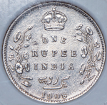 1 рупия 1908 (Индия) (в слабе) C