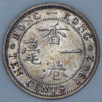 10 центов 1902 (Гонконг) (в слабе)