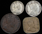 Набор из 4-х монет (Цейлон)