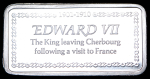 Слиток "В память 100-летия визита Эдуарда VII во Францию" (Великобритания)