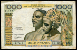 1000 франков 1965 (Кот-д’Ивуар)