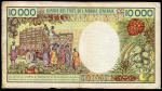 10000 франков 1981-1990 (Камерун)