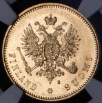 20 марок 1879 (Финляндия) (в слабе) S