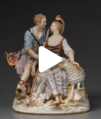 Видео Скульптура «Пастух и пастушка»