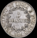 5 франчи 1805 (Лукка)