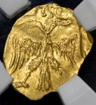 Золотой в 1/4 угорского 1654 (в слабе) (с экс. заключением)