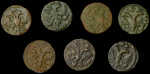 Набор из 7-ми монет полушка 1719-1722