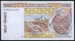1000 франков 2001 (Кот-д'Ивуар)