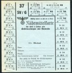 Продовольственная карточка 1942 (Германия)