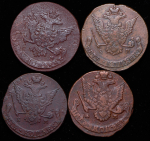Набор из 14-ти медных монет 