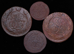 Набор из 4-х медных монет